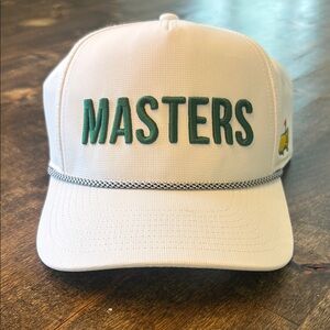 Masters White Golf Cap with Logo — brand new!
